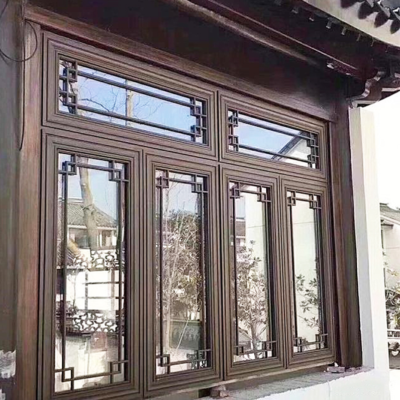 仿古花格门窗